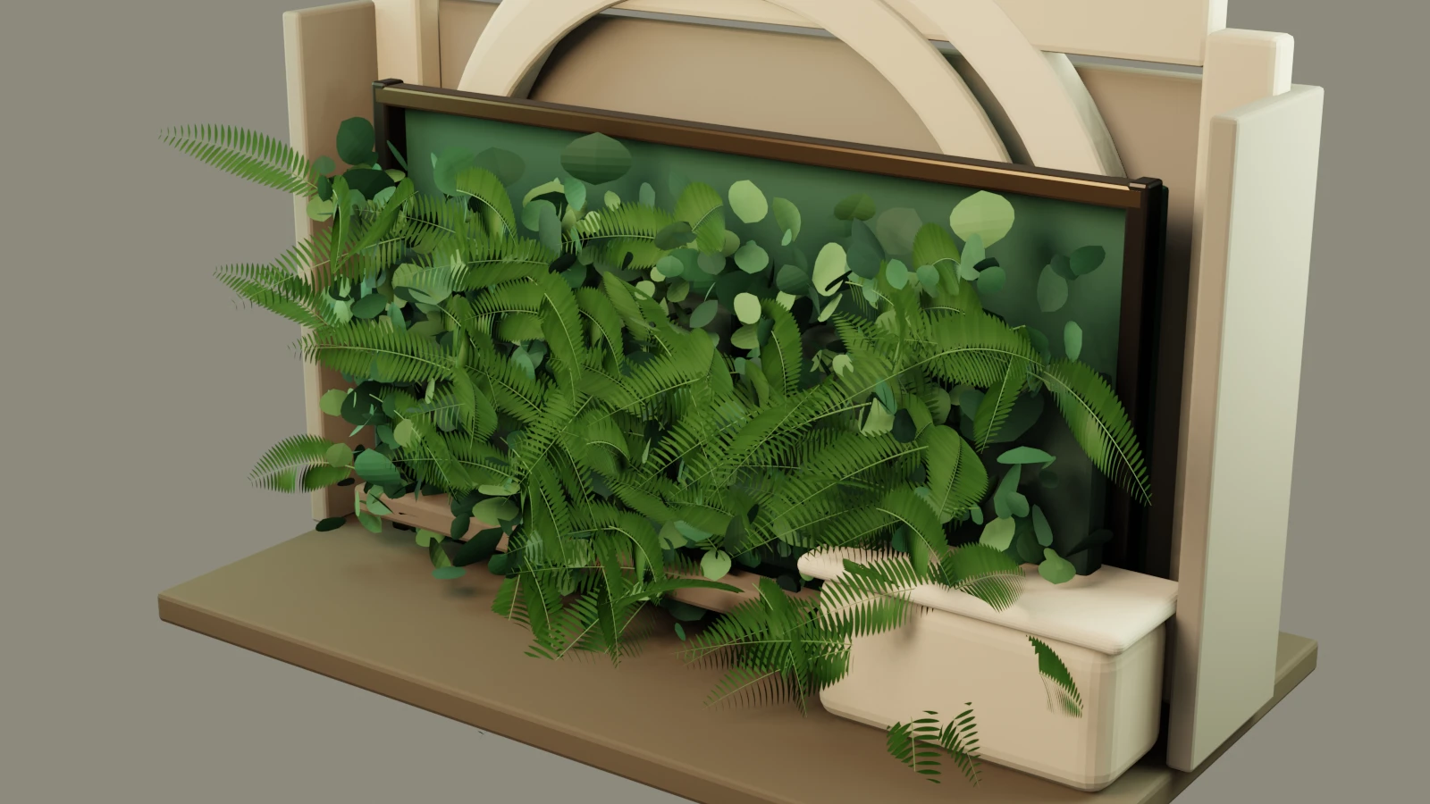 商業綠植牆概念模型