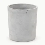 水泥灰圓柱盆 / Grey concrete cylinder planter｜完整外形 / Full product view